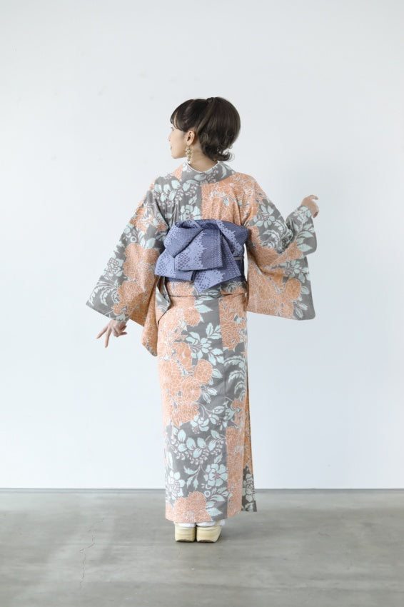 59kimono 兵児帯 レディレース【青藤】