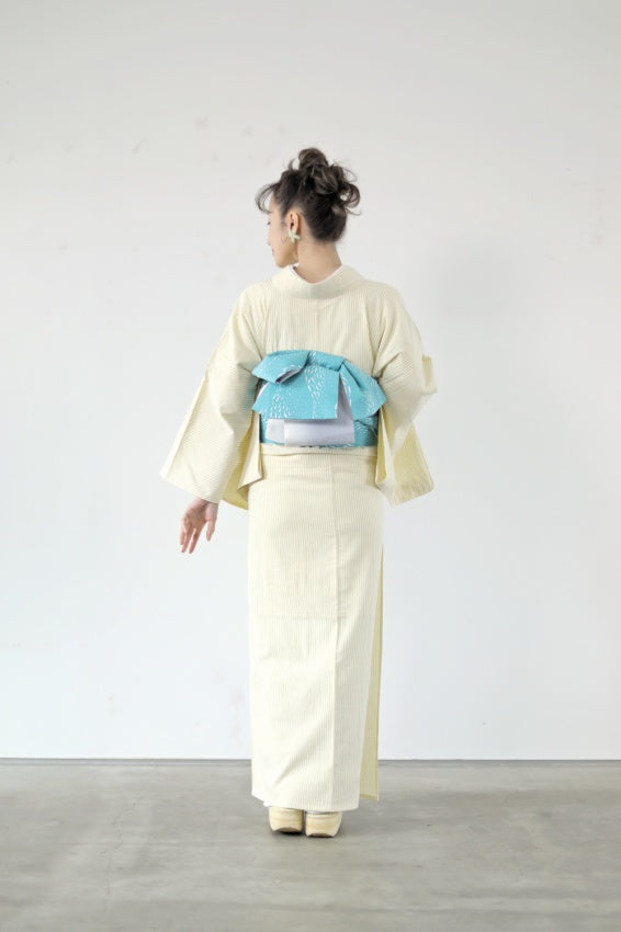 59kimono2024　三河木綿綿麻きもの　【陽光】