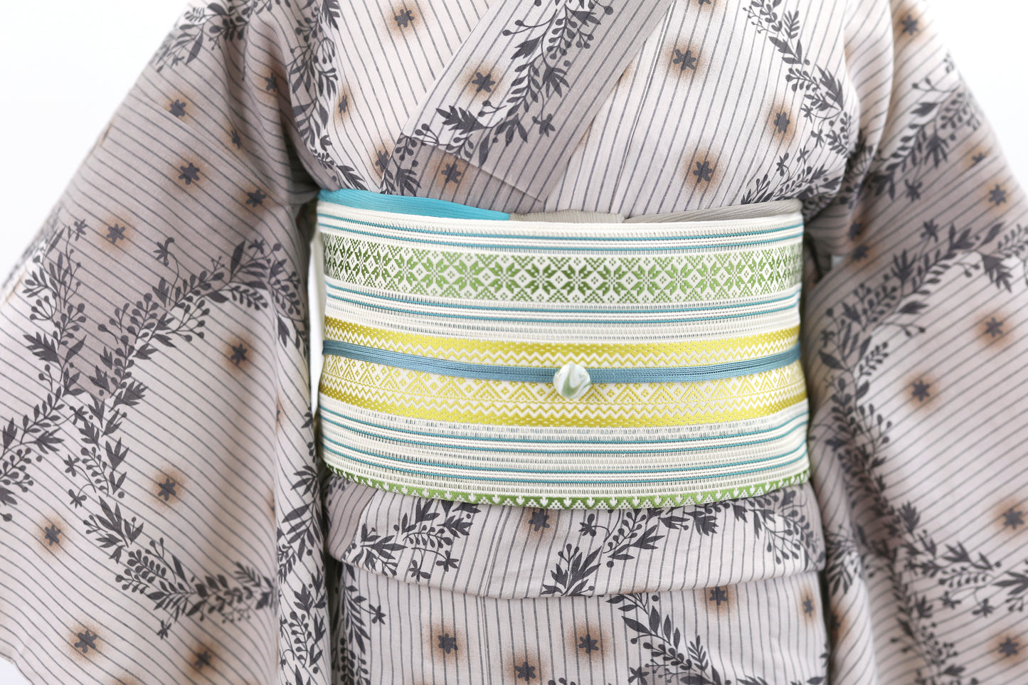 5-9kimono2023 アンティークリース(ブラウン)