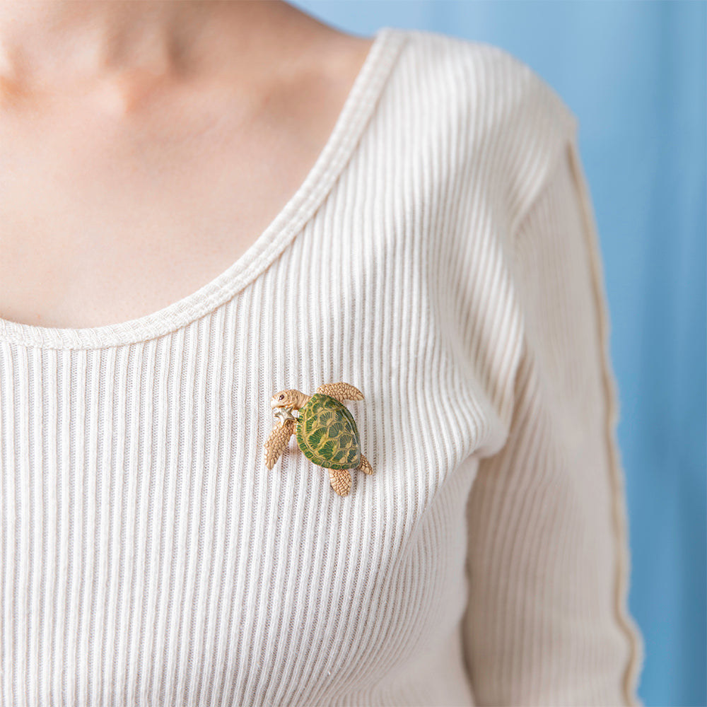 【パルナートポック】ウミガメブローチ