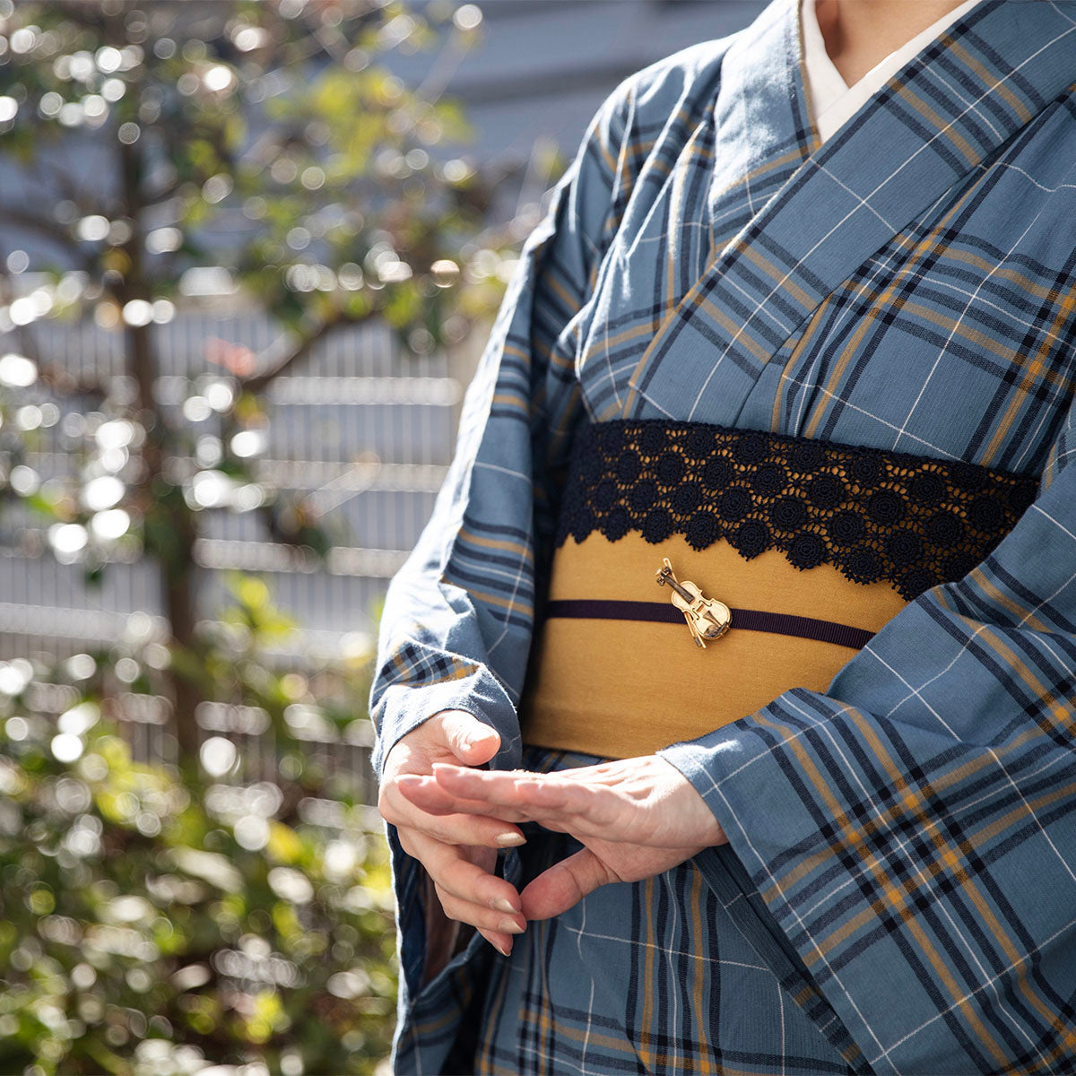 【SUU】バイオリン帯留め