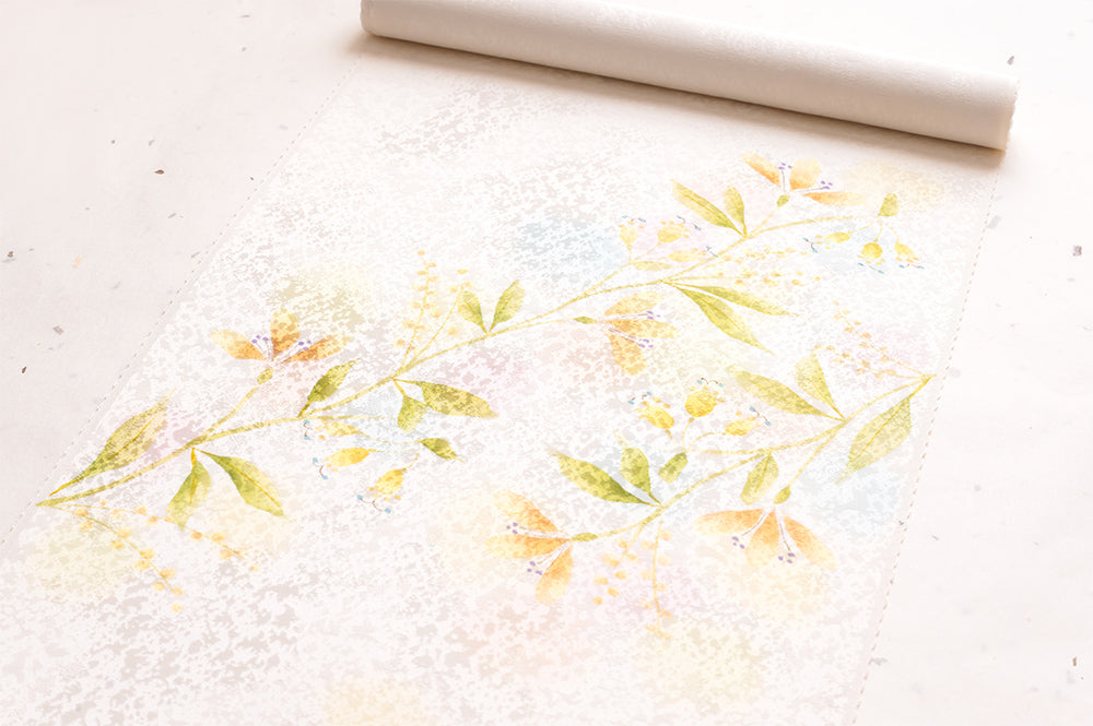 【手描き九寸名古屋帯】(清水麻里作)