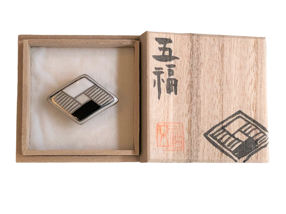 五福 菱文帯留め