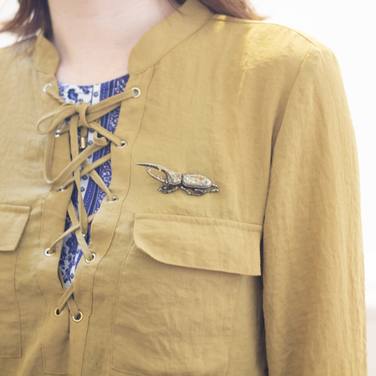 数-SUU- ヘラクレスオオカブトブローチAG