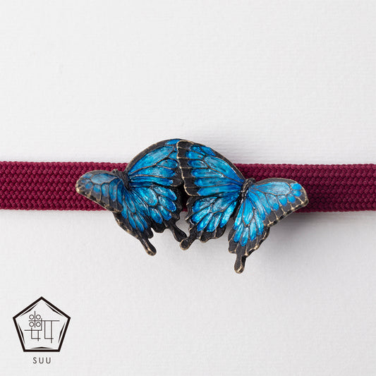 【SUU】オオルリ帯留め