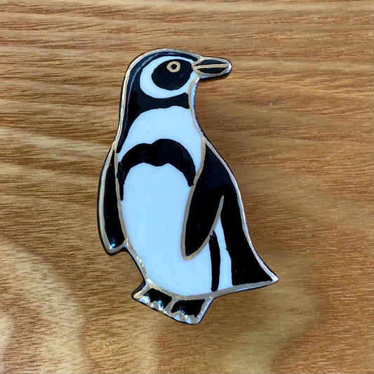 五福　マゼランペンギン帯留め