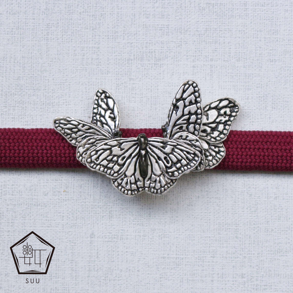 【SUU】オオゴマダラ帯留め