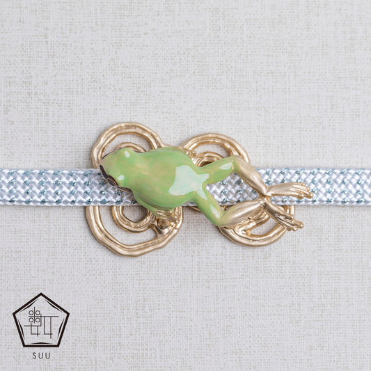 【SUU】カエル帯留め