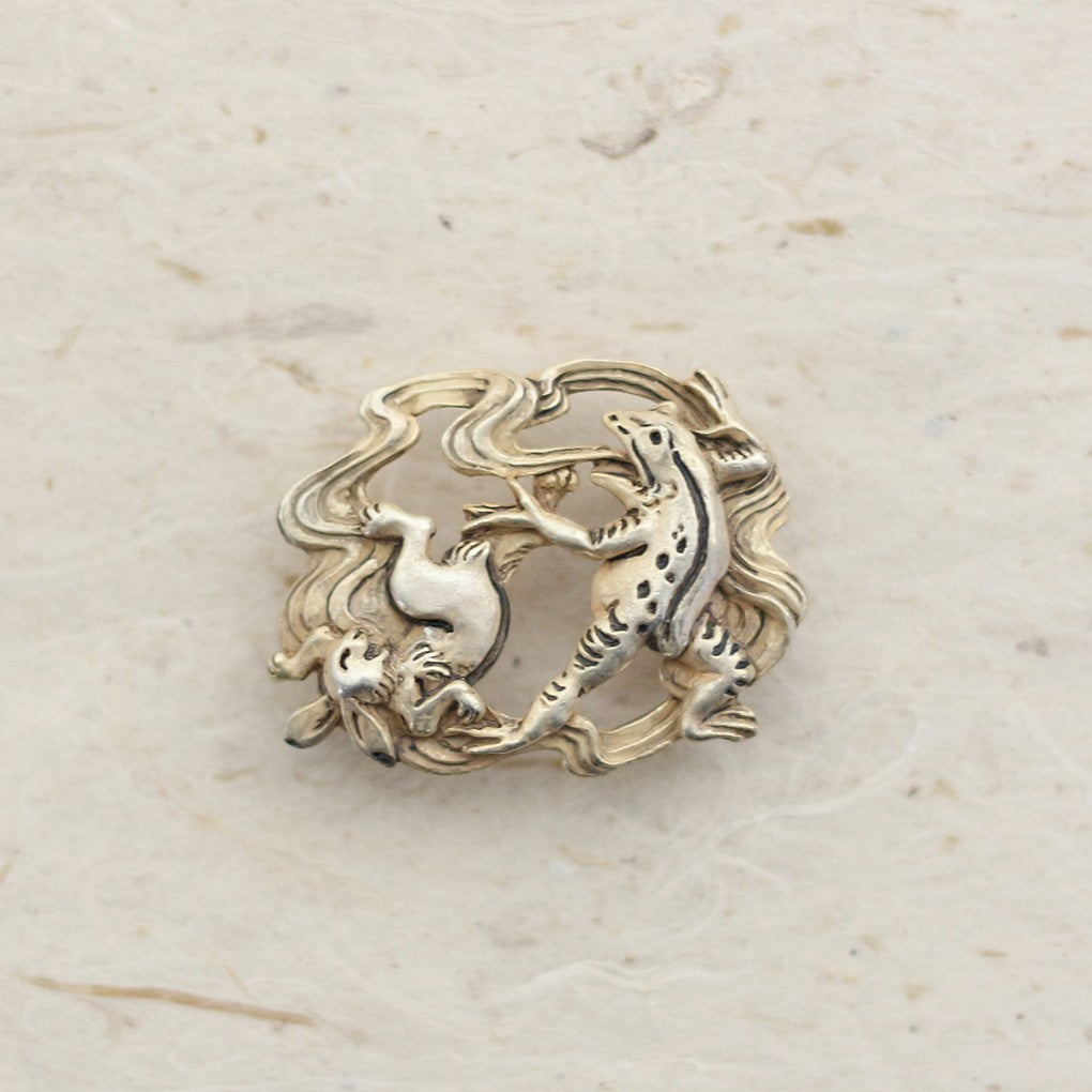 【SUU】〈鳥獣戯画〉相撲帯留め