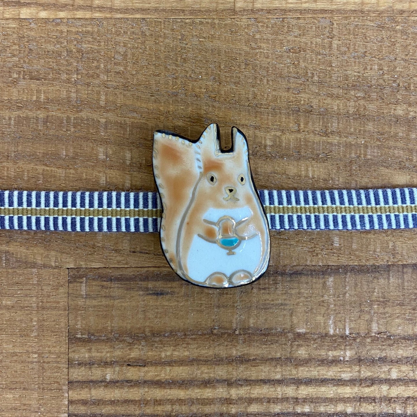 五福　 エゾリス帯留め