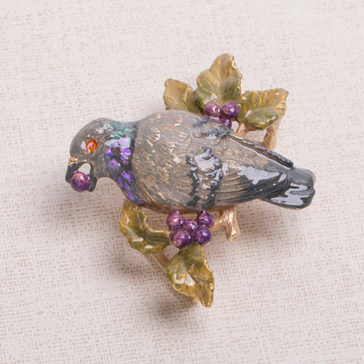 【SUU】カワラバト帯留め