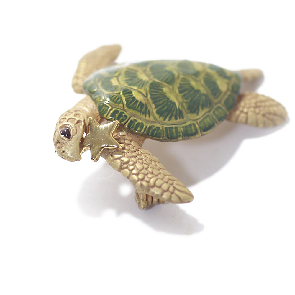 【ﾊﾟﾙﾅｰﾄﾎﾟｯｸ】ウミガメブローチ