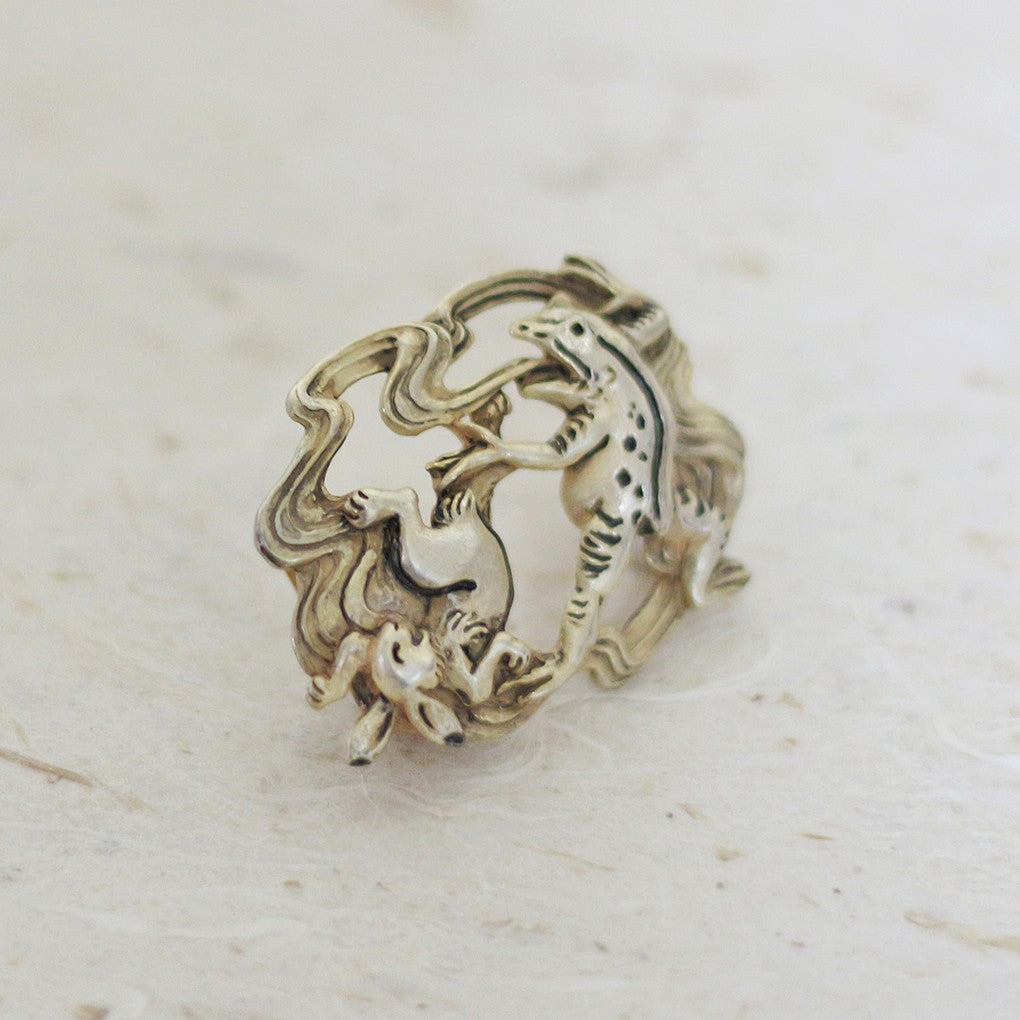 【SUU】〈鳥獣戯画〉相撲帯留め