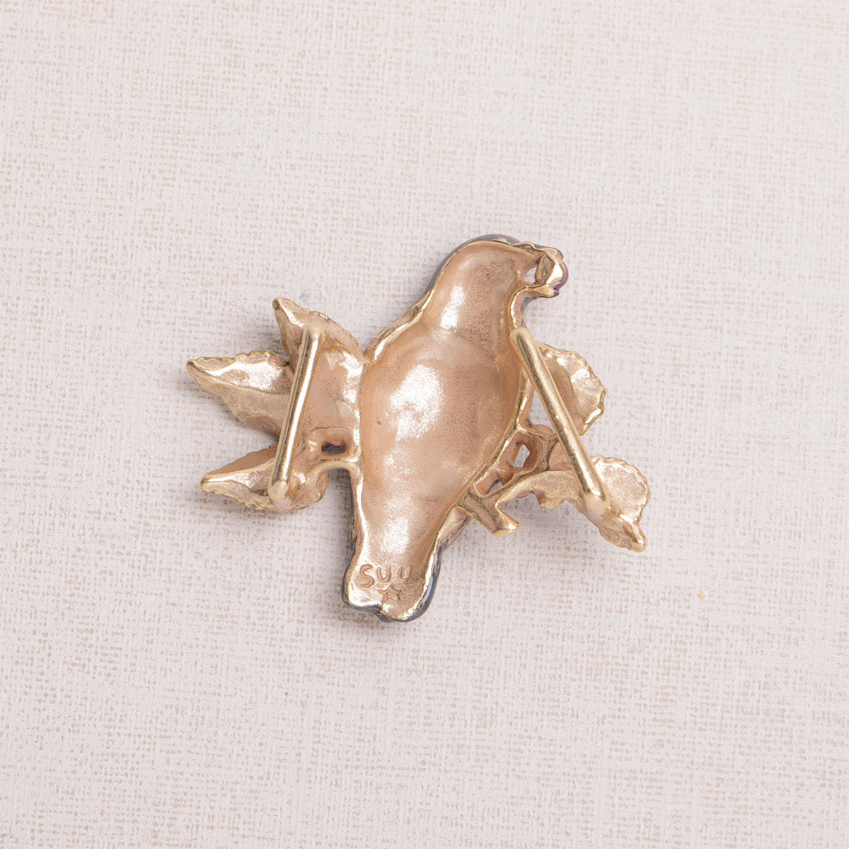 【SUU】カワラバト帯留め