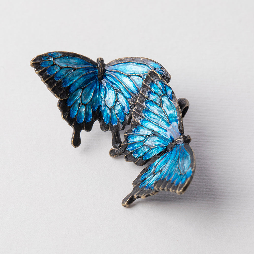 【SUU】オオルリ帯留め