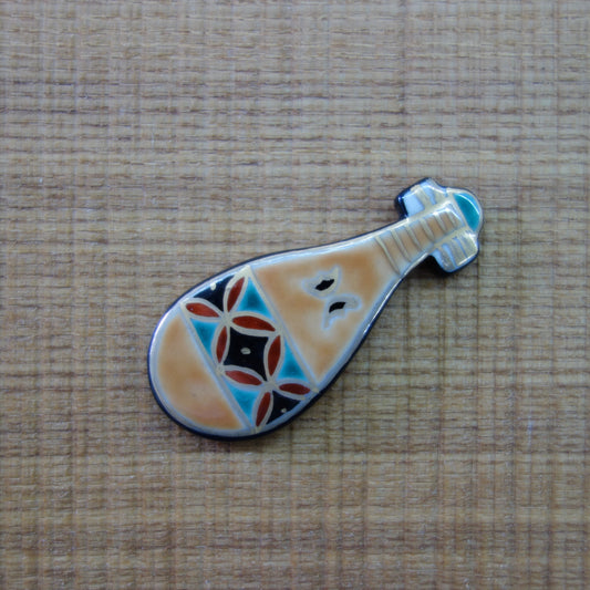 五福　 琵琶帯留め