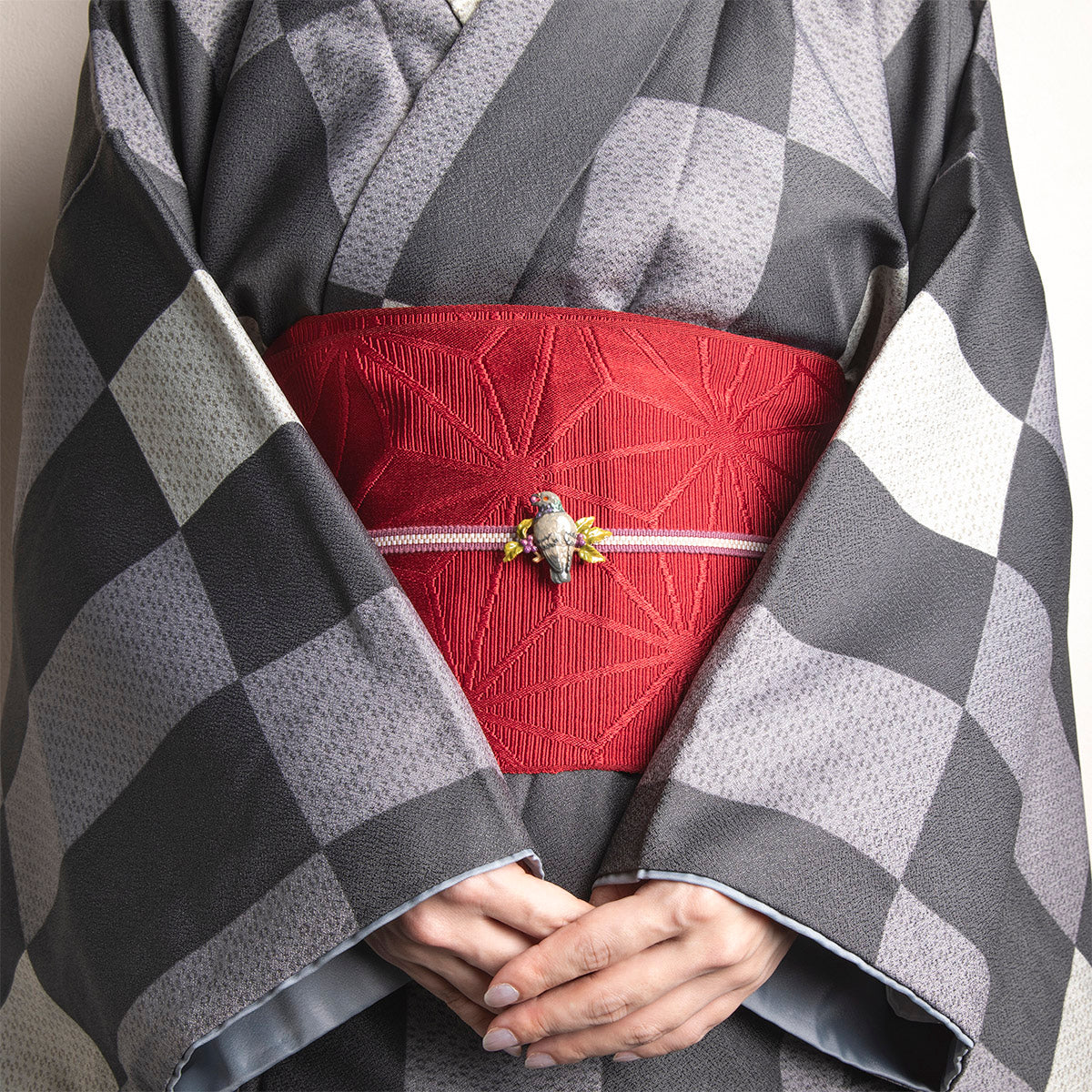 【SUU】カワラバト帯留め