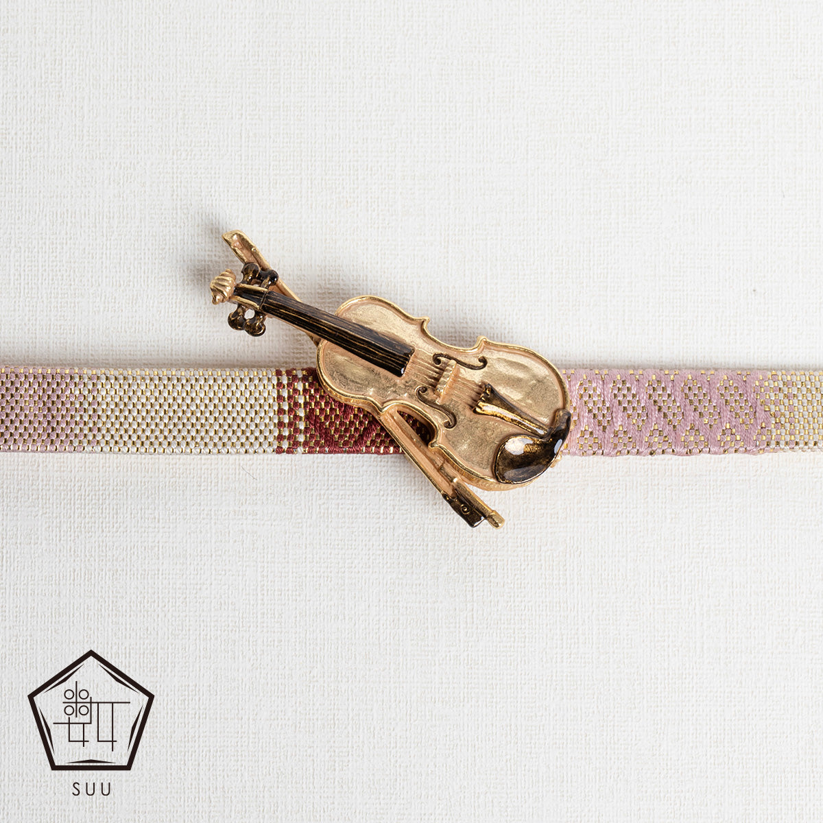 【SUU】バイオリン帯留め