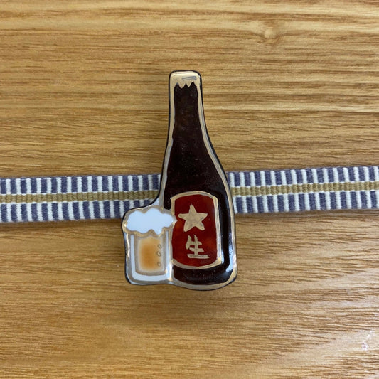 五福　ビール帯留め