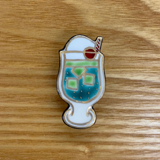 五福　クリームソーダー帯留め